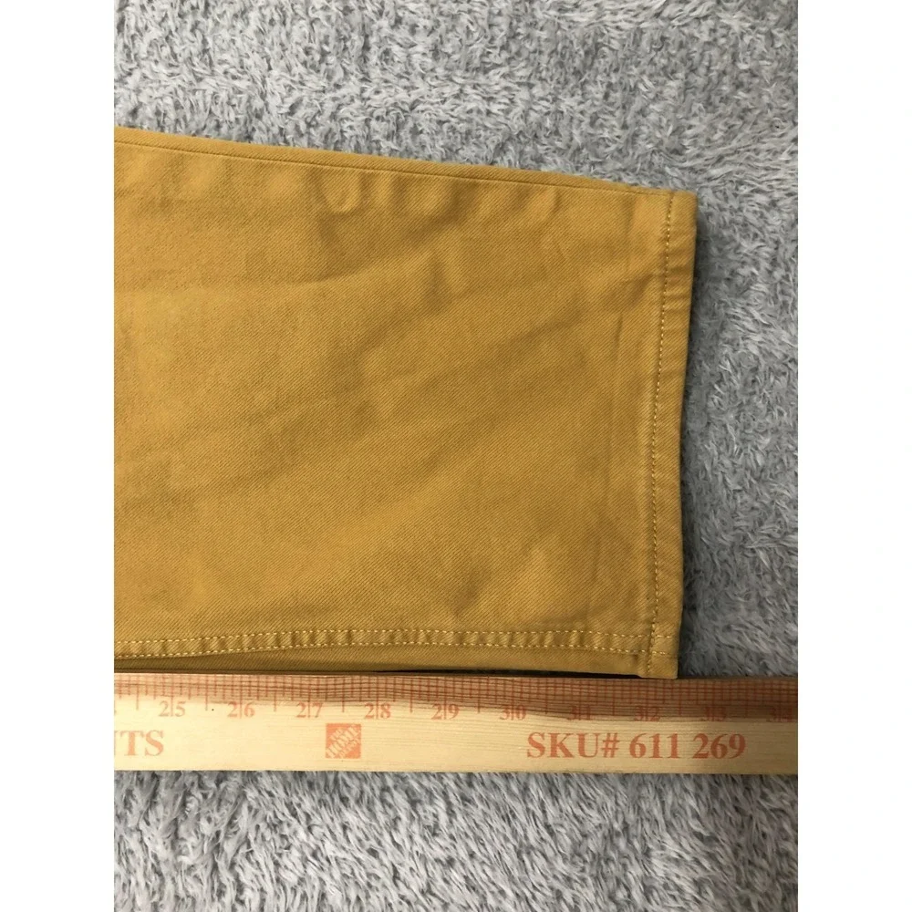 Banana Republic Pants Men 40x32 (Tag 40x34) Yellow Traveler Athletic Tapered Fit
